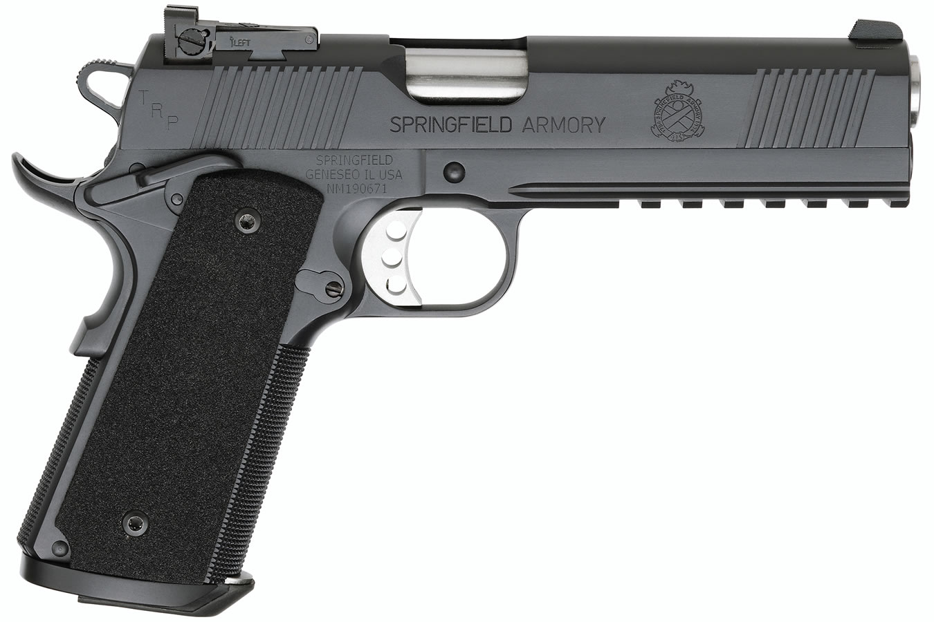 Springfield 1911 TRP Operator 45 ACP Black Armory Kote with Full-Length Integral Rail (CA Co Springfield 1911 TRP Operator 45 ACP Black Armory Kote with Full-Length Integral Rail (CA Co - Firearms - Voss Arms