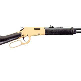 Rossi Rio Bravo 22LR Lever-Action Rifle with Gold Receiver and Hardwood Stock Rossi Rio Bravo 22LR Lever-Action Rifle with Gold Receiver and Hardwood Stock - Rifles - Voss Arms